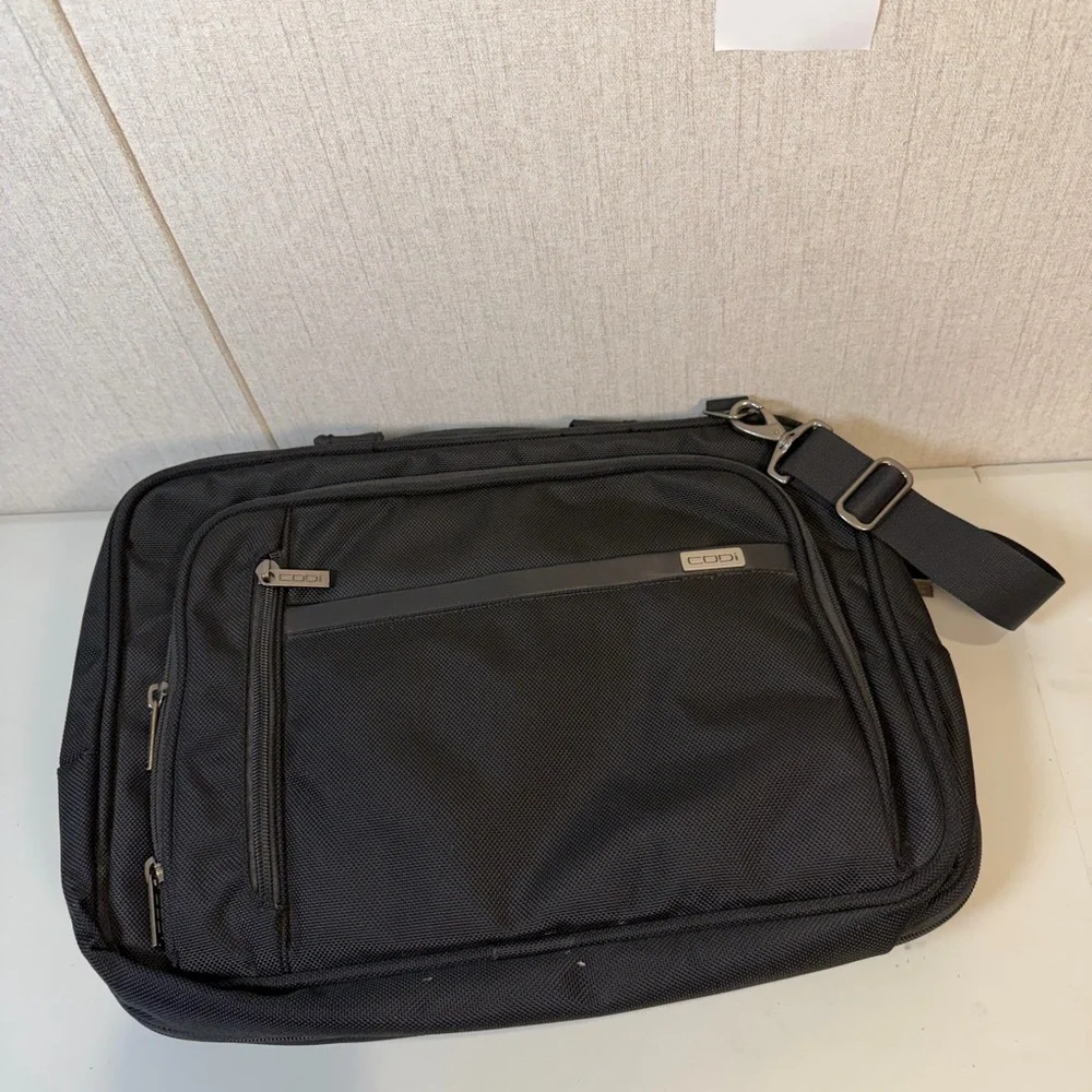 Black Men's Laptop Messenger Bag‎